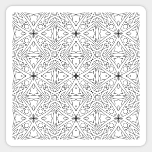 Repeating pattern of lines and swirls Sticker